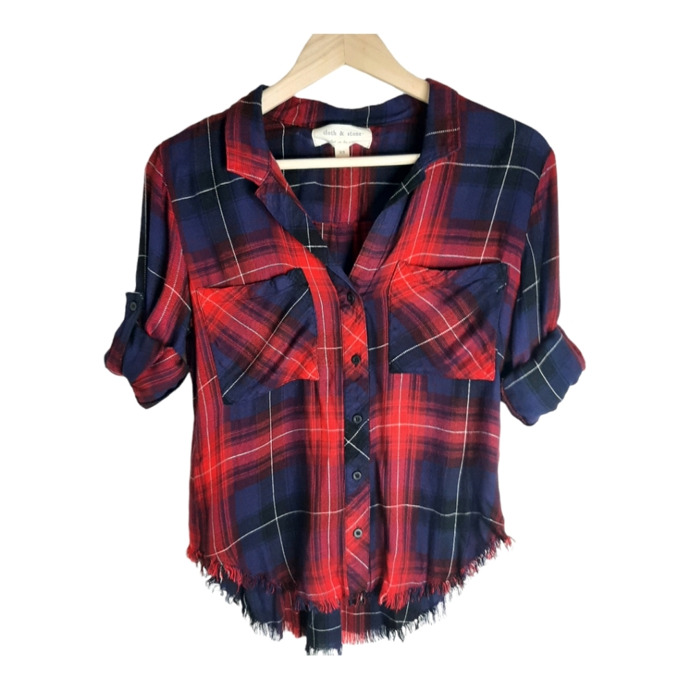 Cloth and Stone Plaid Shirt